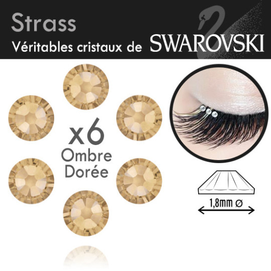 Strass swarowski pour extension de cils onglerie 8 couleurs cristal pierre brillant