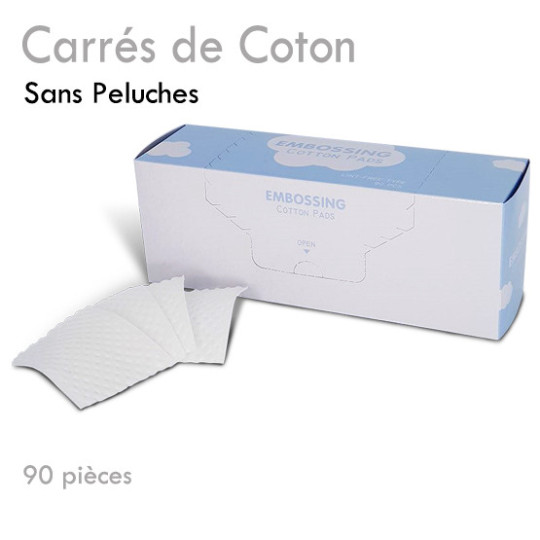 Carrés de Coton 100% Pur Idéal pour Démaquiller