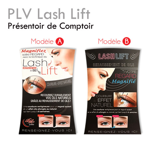 PLV Rehaussement de Cils Supports cartonnés