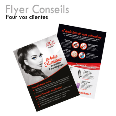 Fiche Conseils Cliente extensions longue tenue soins quotidiens maquillage