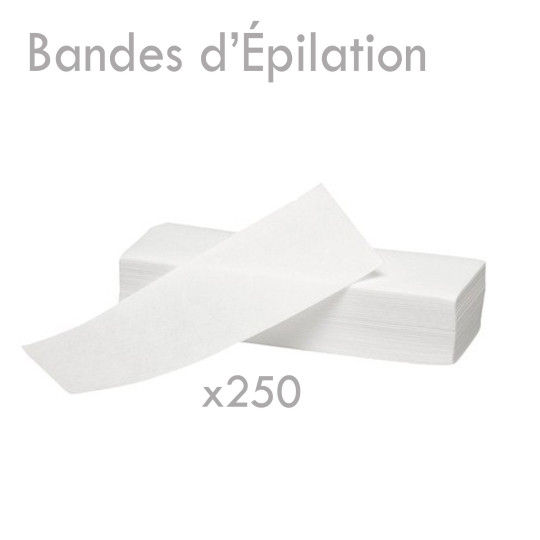 Bandes D'Épilation cire non tissé lisse x 250 professionnelle