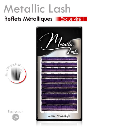 Metallic Lash Extension de Cils aux reflets métalliques pour un Volume Russe subtilement Fantaisie