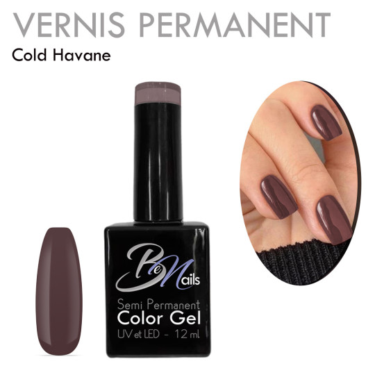 Vernis Semi Permanent Ultra Haute Tenue et Couvrance Optimale. Couleur Tendance Havane Taupe - Meilleur Qualité