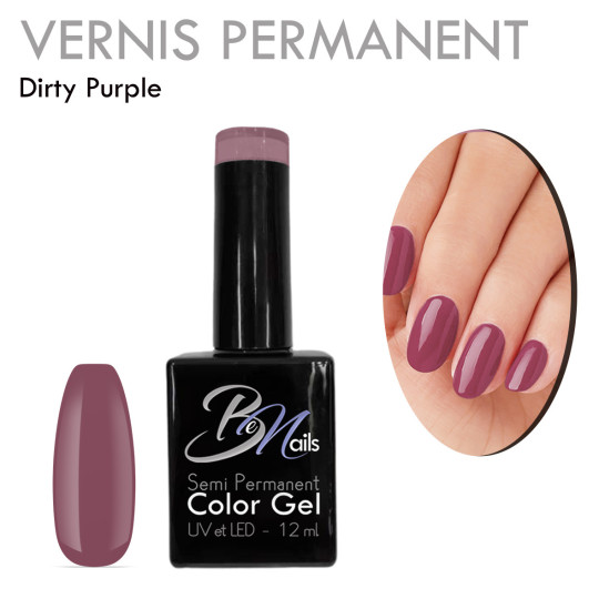 Vernis Semi Permanent Ultra Haute Tenue et Couvrance Optimale. Couleur Tendance Violet Rose - Meilleur Qualité