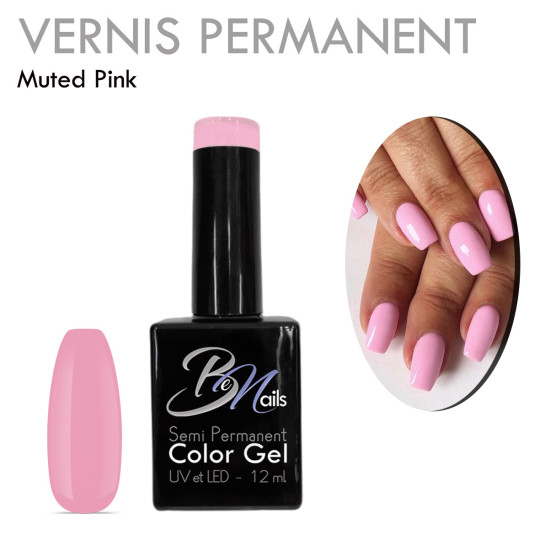 Vernis Semi Permanent Ultra Haute Tenue et Couvrance Optimale. Couleur Tendance Rose Poudré Baby Pastel - Meilleur Qualité