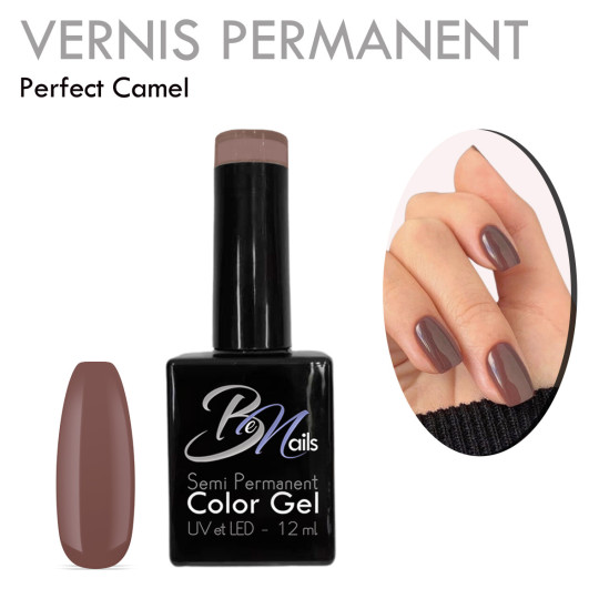 Vernis Semi Permanent Ultra Haute Tenue et Couvrance Optimale. Couleur Tendance Taupe - Meilleur Qualité