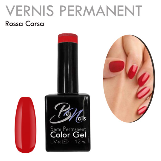 Vernis Semi Permanent Ultra Haute Tenue et Couvrance Optimale. Couleur Tendance Rouge Chanel - Meilleur Qualité