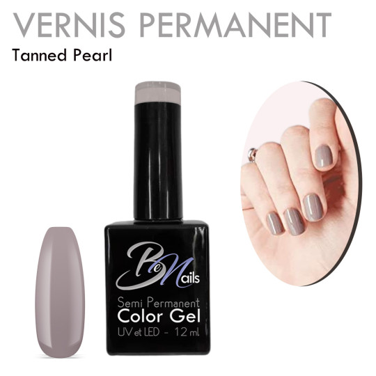 Vernis Semi Permanent Ultra Haute Tenue et Couvrance Optimale. Couleur Tendance Nude Gris - Meilleur Qualité