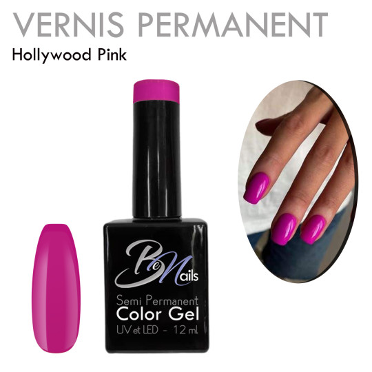 Vernis Semi Permanent Ultra Haute Tenue et Couvrance Optimale. Couleur Tendance Rose Intense Fuschia - Meilleur Qualité