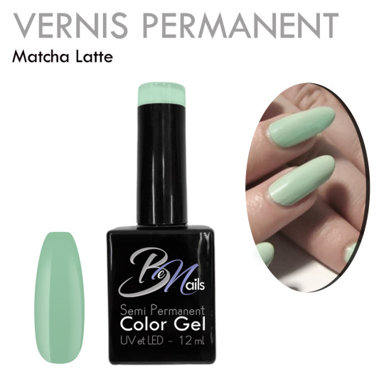 Vernis Semi Permanent Ultra Haute Tenue et Couvrance Optimale. Couleur Tendance Vert Clair pastel d'Eau - Meilleur Qualité