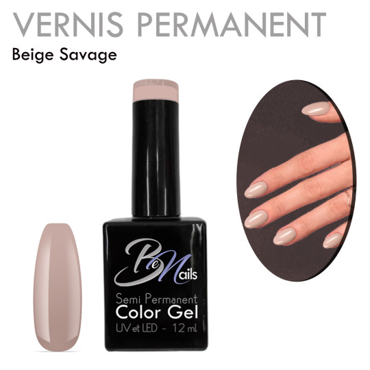 Vernis Semi Permanent Ultra Haute Tenue et Couvrance Optimale. Couleur Tendance Nude Gris Rosé Beige - Meilleur Qualité