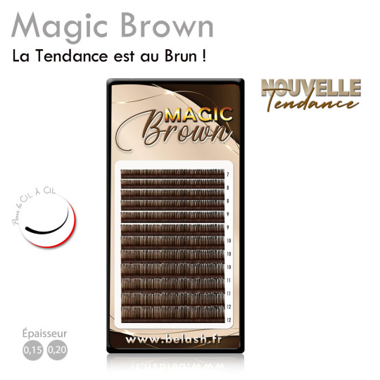 Extension de Cils Magic Bown, la tendance du BRUN pour un regard subtilement souligné