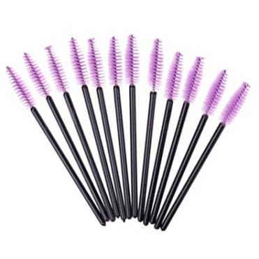 Brosses à Cils
 Quantité-10 brosses + 1 offerte Type-Brosse Mauve